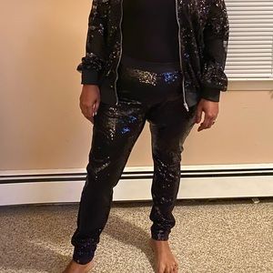 Sequin ponte (leggings)